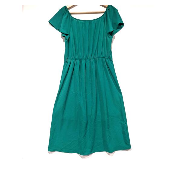 Sophia + Zeke Green Short Sleeve Midi Dress - Picture 5 of 5